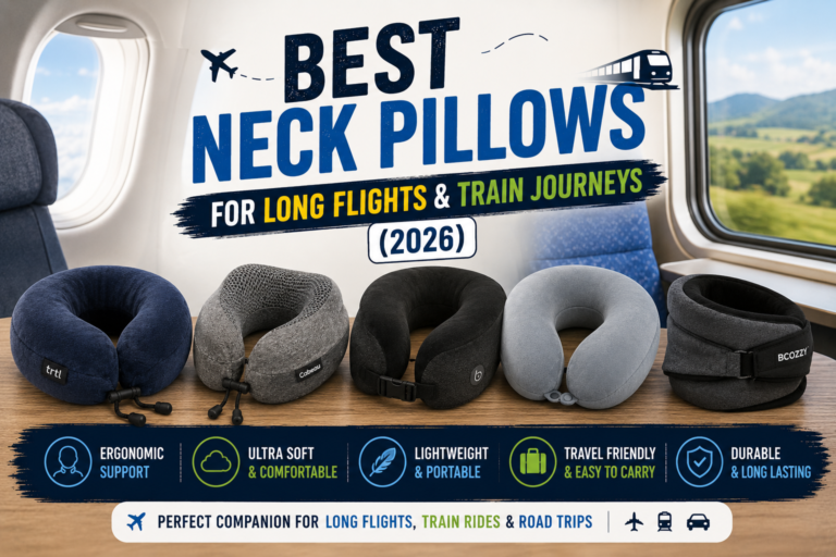 best neck pillows for long flights & train journeys (2026)